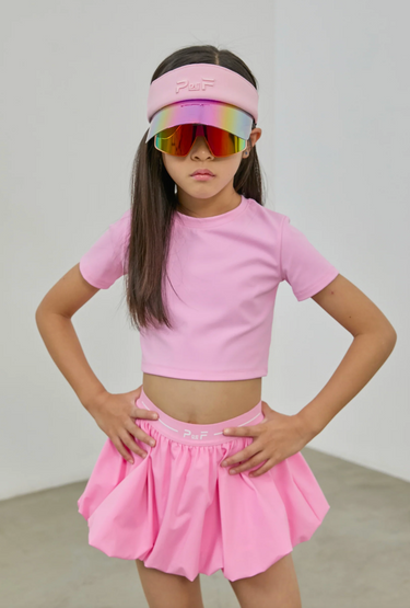 Parfum De Fit Court Bubble Skirt in Petal Pink