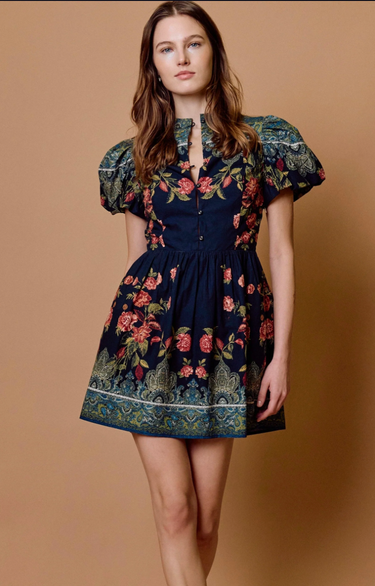 Cleobella Sveti Mini Dress in Eglantine