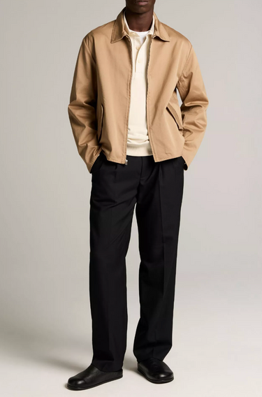Vince Brushed Cotton Twill Field Jacket in Carmelo