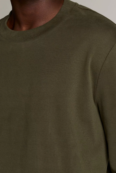 Vince Peached-Face Cotton Jersey Long-Sleeve T-Shirt in Night Leaf