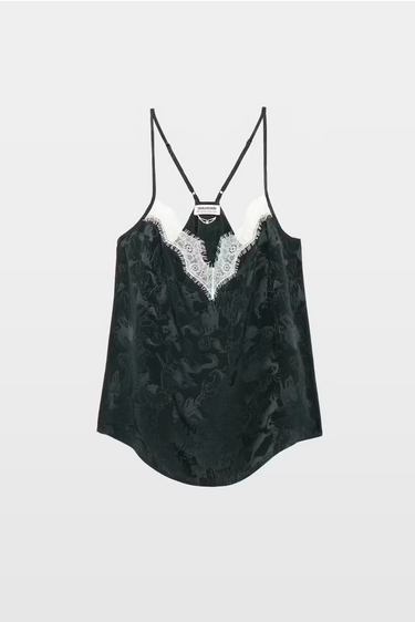 Zadig & Voltaire Cespa Silk Camisole in Gloom