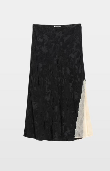 Zadig & Voltaire Jayla Silk Skirt in Gloom