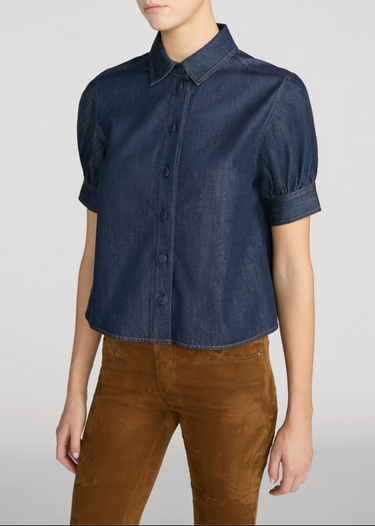 Frame The Poise Top in Rinse