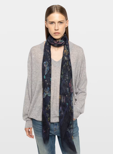Zadig & Voltaire Kerry Butterfly Scarf in Silent