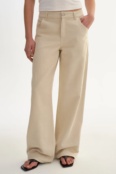 Lamarque Taleen Linen Twill Pant in Natural