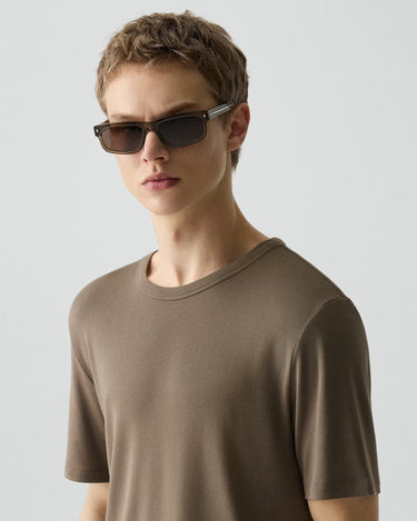 Theory Essential Tee in Anemone Modal Jersey in Morel