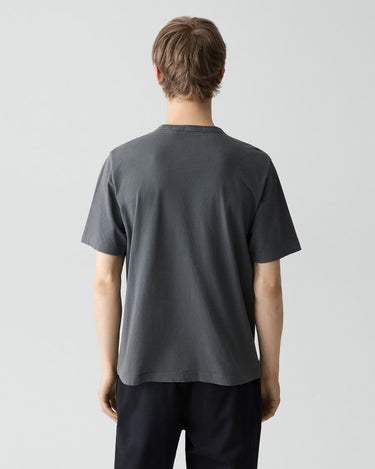Theory Crewneck Tee in Tinted Tee in Tinted Carbon
