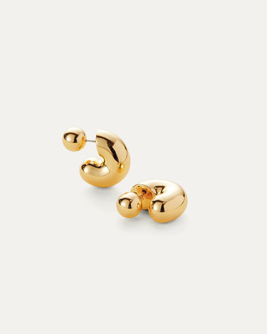 Jenny Bird Tome Hoops Medium in Gold