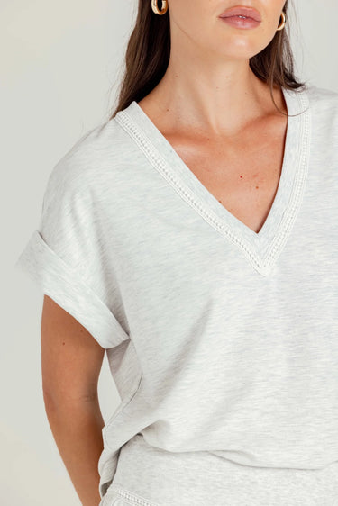 Sundays Blythe Pullover in Light Heather Grey