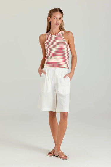 Sundays Stripe Tina Tank in Regatta