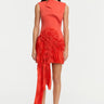 Acler Aberleigh Mini Dress in Chilli