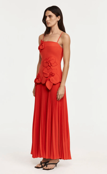 Acler Avison Maxi Dress in Chili