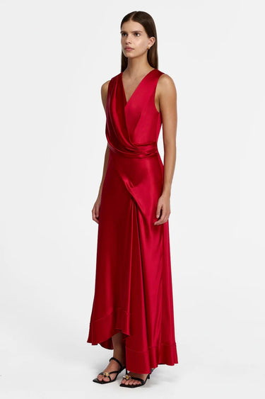 Acler Eastoncroft Maxi Dress in Garnet