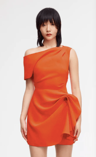 Acler Eddington Mini Dress in Apricot - Estilo Boutique