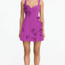 Acler Eskett Mini Dress in Mulberry