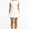 Acler Falldon Mini Dress in Ivory