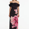 Acler Gifford Maxi Dress in Garnet Magnolia