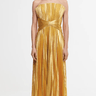 Acler Hatchford Midi Dress in Honey Gold Metallic - Estilo Boutique