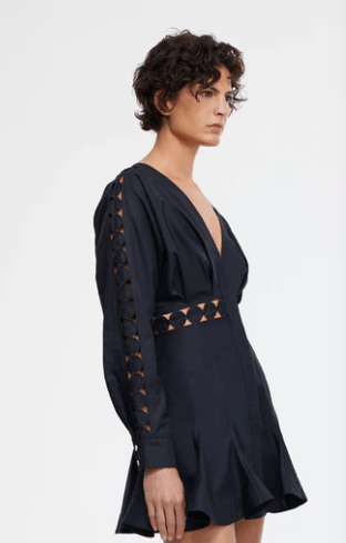 Acler Keeling Mini Dress in Black - Estilo Boutique