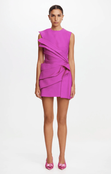 amethyst mini dress Acler Kenley Mini Dress in Amethyst