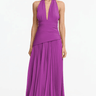 Acler Kerrison Maxi Dress in Deep Mulberry