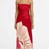 Acler Lingle Maxi Dress in Rouge Eclipse