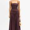 Acler Pembrey Maxi Dress in Cocoa