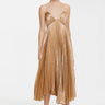 Acler Rothbury Midi Dress in Caramel Metallic - Estilo Boutique