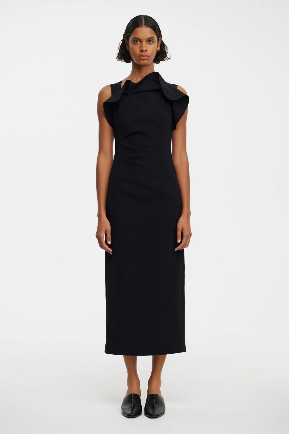 acler black midi dress Warfield Brindley midi Size:6-9 months HERA Black & Gold Embroidered Boned bodice