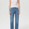 Agolde 90's Crop Mid Rise Straight in Shrine - Estilo Boutique