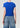 Agolde Adine Shrunken Tee In Cobalt