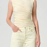 Agolde Ester Twist Tank in Lemon Drop
