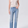 Agolde Lana Lana High Rise Straight Jeans in Brink