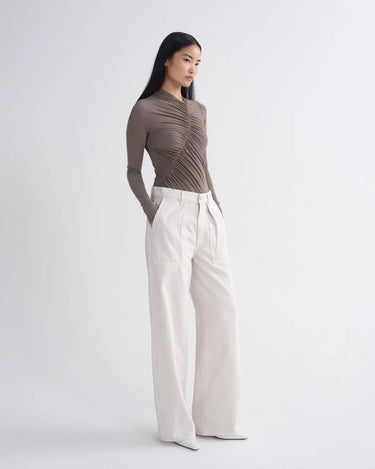 Agolde Low Curve Utility Jean Flyweight in Bone