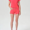 Agolde Low Rise Parker Shorts in Carnival Red