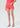 Agolde Low Rise Parker Shorts in Carnival Red