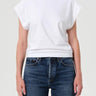 Agolde Meg Tee in White