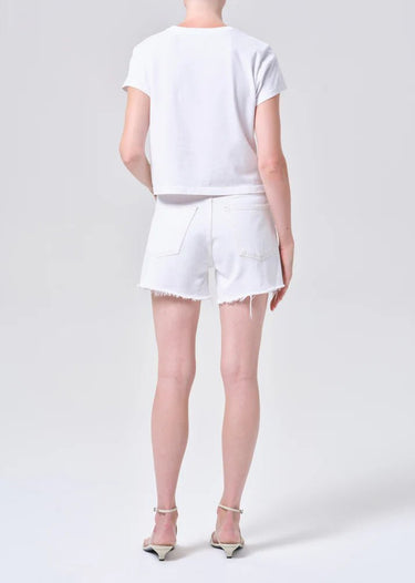 Agolde Parker Long Short In Panna Cotta