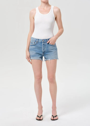 Agolde Parker Vintage Cut Off Short In Post