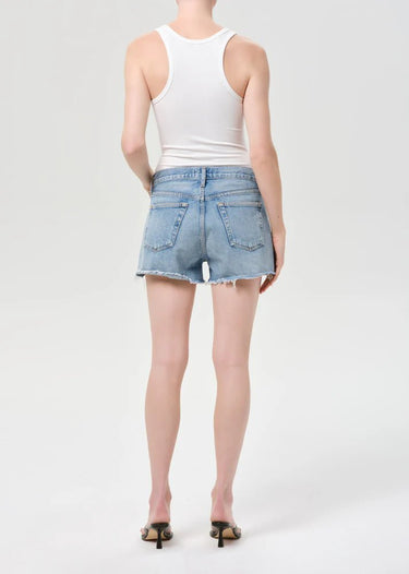 Agolde Parker Vintage Cut Off Short In Post