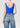 Agolde Tora Bodysuit In Cobalt
