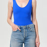Agolde Tora Bodysuit In Cobalt