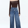 Alice + Olivia Anna Off Shoulder Bodysuit in Espresso - Estilo Boutique