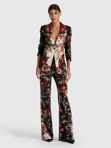 Alice + Olivia Breann Fitted Blazer in Floral Radiance