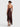 Alice + Olivia Harmony Asymmetrical Fringe Maxi Dress in Dark Chocolate
