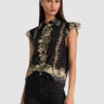 Alice + Olivia Martel Blouse in Free Falling