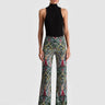 Alice + Olivia Teeny Fit Flare Bootcut in Paisley Poem