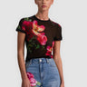 Alice + Olivia Tess Tee in Empress Bloom Black