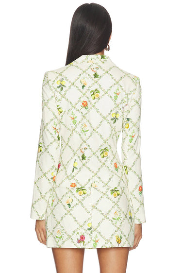 Amanda Uprichard Alana Jacket in Trellis