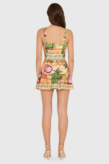 Amanda Uprichard April Romper in Palm Springs Print